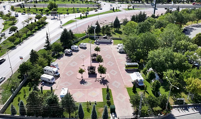 Karavan tutkunlarından "Karatay Karavan Parkı"na yoğun ilgi