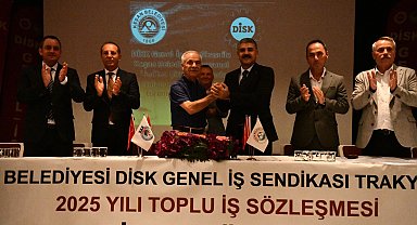 Keşan Belediyesi'nde toplu iş sözleşmesi imzalandı