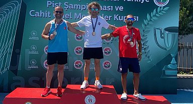 Keşanlı atlet Türkiye Masterlar'da altın madalya kazandı