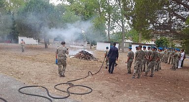 KOBİTEM'in yangın eğitimleri devam ediyor