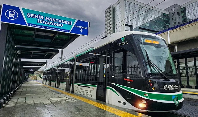 Kocaeli tramvay hattı Şehir Hastanesi'nde rekor kırdı