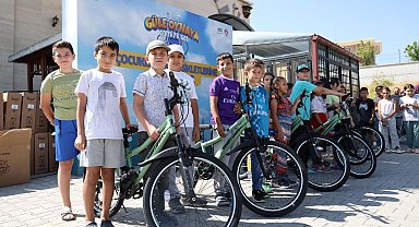 Konya Meram da 'güle oynaya' bisikletlerine kavuştu
