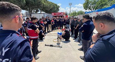 Konya ve Hatay itfaiyelerinden örnek iş birliği