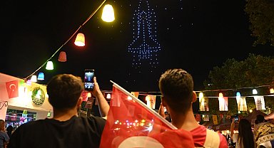 Konya'da 250 drone 'Zafer'e uçtu!