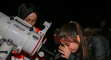 Meteor yağmuru Meram'da şölene dönüştü