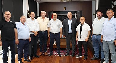 Muhtarlar Birliği'nden Başkan Büyükgöz'e ziyaret