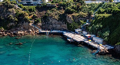 Muratpaşa Falez Plajları yazın vazgeçilmez rotası oldu