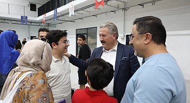 Mustafa Palancıoğlu Havacılık Lisesi'nin yeni öğrencileriyle tanıştı