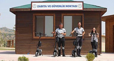 Nevşehir Kahveci Dağı'nda Scooterli güvenlik görevlileri