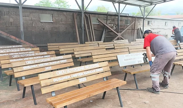 Ordu'nun parkları kendi atölyelerinde şekilleniyor