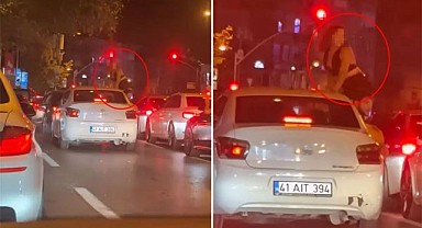 Seyir Halindeki Araçta Uygunsuz Görüntü