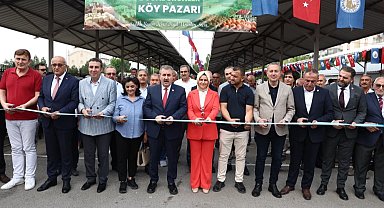 Sivas'ta doğal ürünler ve köy pazarı hizmete açıldı