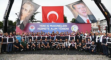 Trabzon'da 19 yeni iş makinesi hizmete alındı