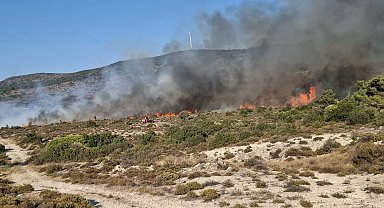 Urla yangını kontrol altına alındı