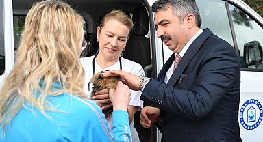Yıldırım'da patili canlara mobil hizmet