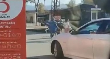 Akçakoca'da Kızılay kabininde akıl almaz görüntü