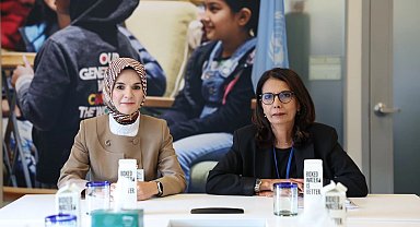 Bakan Göktaş, Najat Maalla M'jid ile buluştu