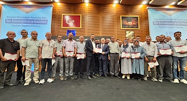 Başkan Bozbey Yangın Kahramanlarına Teşekkür Belgesi 