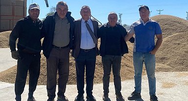 Başkan Köprü'den çiftçilere hasat ziyareti