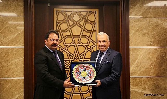 Başkan Şadi Özdemir'den Emniyet Müdürü Gökce'ye hayırlı olsun ziyareti