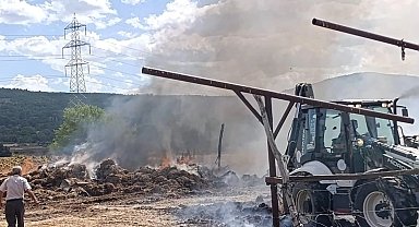 Bilecik Pazaryeri'nde korkutan yangın!
