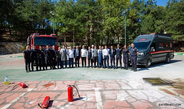 Burfaş tesislerinde yangın tatbikatı