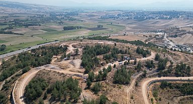 Bursa İnegöl Millet Bahçesi'nde çalışmalar sürüyor