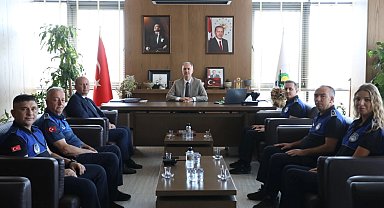 Bursa İnegöl Zabıtası'ndan Başkan Taban'a ziyaret