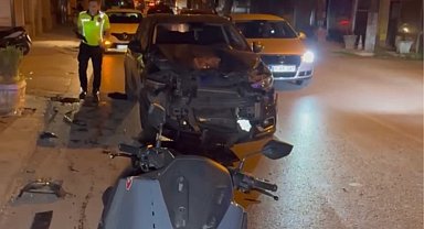 Düzce'de otomobil ile motosiklet çarpıştı: 2 yaralı
