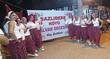 Edirne Sazlıdere'de Şalvar Gecesi coşkusu