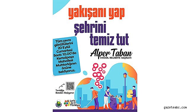 İnegöl Belediyesi’nden Çevre Temizlik Etkinliğine Davet