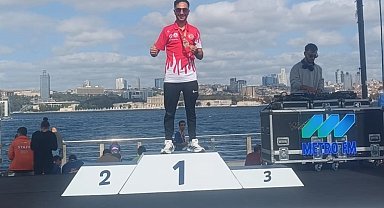 Keşanlı atlet Ahmet Tek'ten İstanbul'da çifte başarı