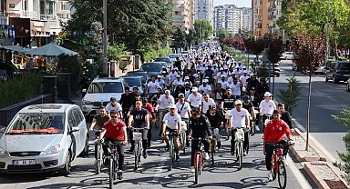 KTO Hareketlilik Haftası'nda bisikletle pedalladı