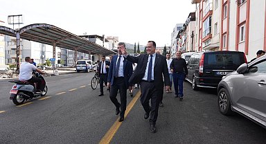 Manisa Soma'ya Başkan Dutlulu'dan asfalt sonrası ziyaret