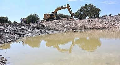 Manisa'da HİS göletleri temizleniyor
