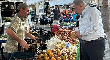 Mardin Midyat'ta Başkan Şahin'den pazar turu