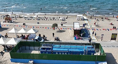 Mudanya'da mavi bayraklı sahile çifte koruma! Bayraklı plaja paket arıtma