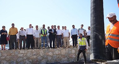 Muğla Milas'ta Gökbel'e çok amaçlı sosyal alan temeli