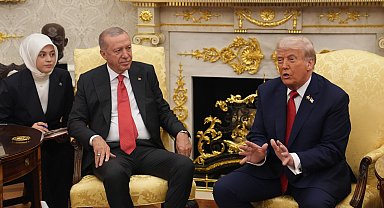 Oval Ofis'te beklenen görüşme gerçekleşti... Trump'tan Erdoğan'a 'lider' övgüsü