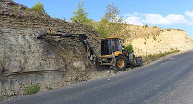 Antalya Manavgat yollarında kış mesaisi