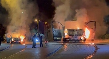 Bursa’da Korkutan Araç Yangını