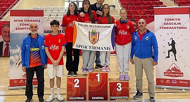 Bursa İnegöl Belediyespor 'tırmanış' kürsüsünde