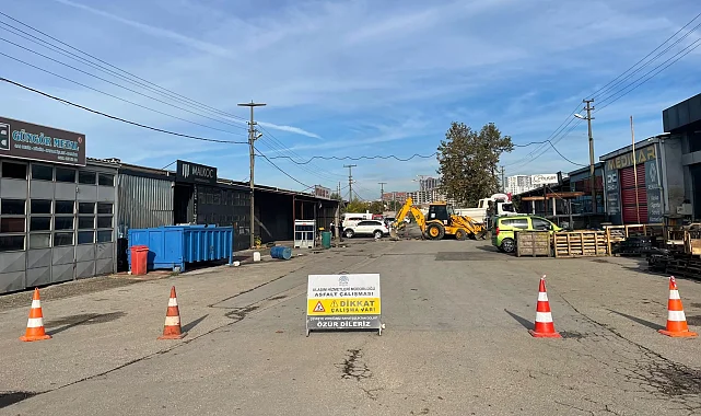 Bursa Nilüfer'de Beşevler Sanayi Sitesi'nin yolları yenileniyor