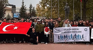 Bursa'da eş zamanlı sağlıklı yaşam yürüyüşleri