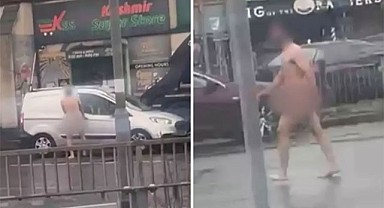 Çıplak Adam Trafiği Birbirine Kattı