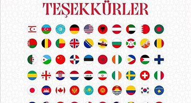 Cumhuriyet'in 102. yaşını tebrik eden ülkelere Cumhurbaşkanı Erdoğan'dan teşekkür