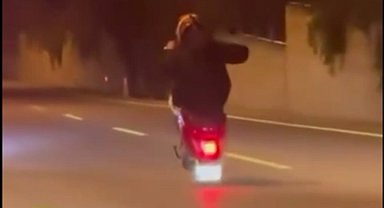 Denizli'de akrobatik sürücüye gereği yapıldı!