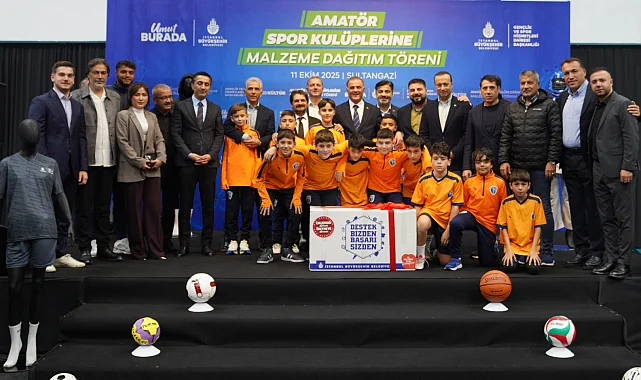 İstanbul Büyükşehir'den amatör spor kulüplerine 100 milyon TL'lik malzeme desteği