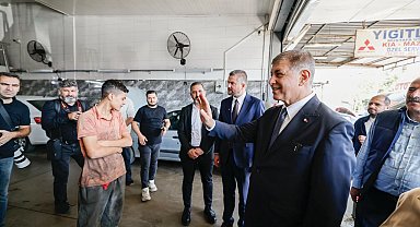 İzmir'de 6. Sanayi Sitesi esnafıne Başkan Tugay'dan ziyaret