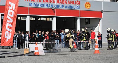 Kayseri Büyükşehir'den lityumlu yangın tatbikatı